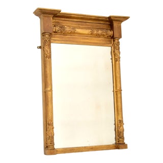Antique Regency Gilt Wood Mirror, 1800 For Sale