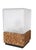 Mid 20th Century Danish Modern Cork and Glass Table Lamp For Sale - Image 11 of 17