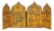 Fine Russian Old Believers Tetraptych Copper Icon With 20 Devotional Panels For Sale