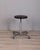 Brown Vintage Industrial Metal and Leather Stool, 1960s For Sale - Image 8 of 8