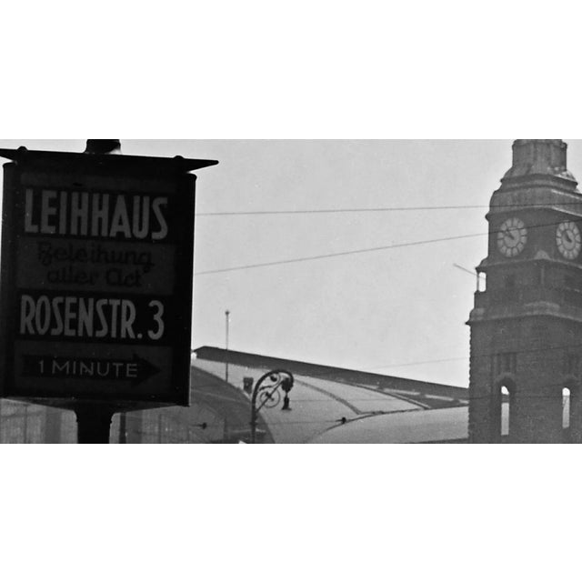 Traditional Hamburg Main Station With Passers By, Germany 1938, Printed 2021 For Sale - Image 3 of 5