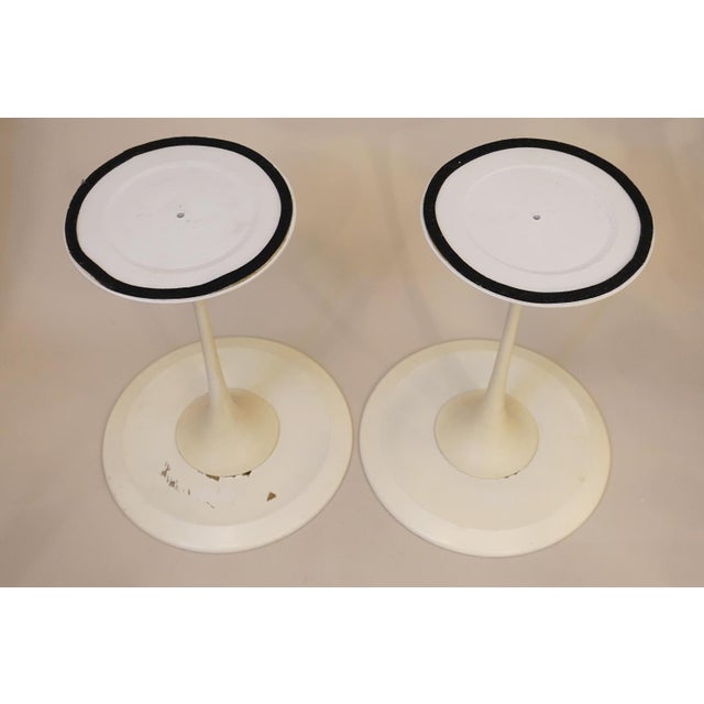 Rare Matched Pair Knoll Eero Saarinen "Tulip" Atomic Space Age Modern Sculpture Tables '58 For Sale - Image 10 of 12