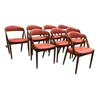 Mid 20th Century Kai Kristiansen for Mobler Dining Chairs, Set of Eight For Sale