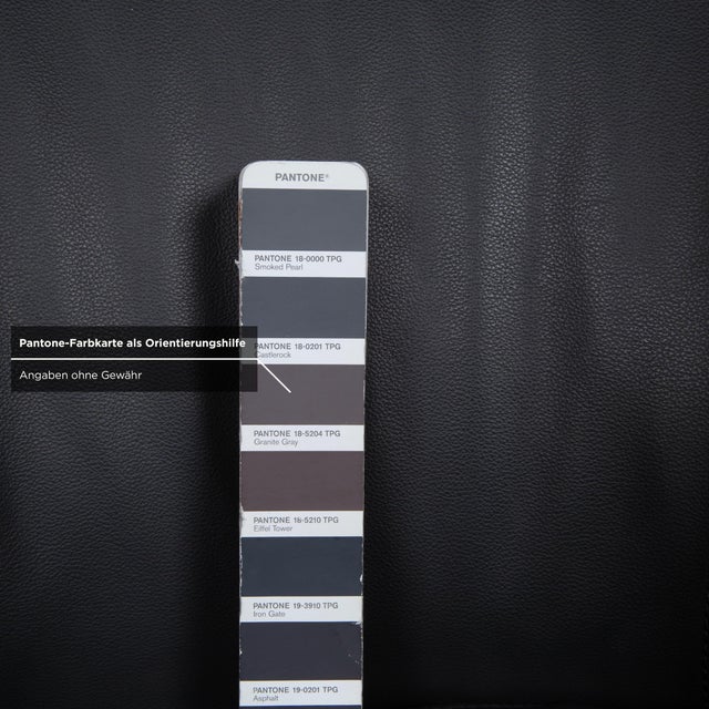 Leather Chairs and Ottoman in Brown and Grey from Signet Mailo, Set of 5 For Sale - Image 14 of 18