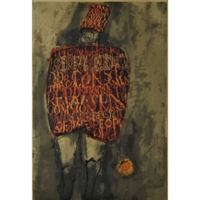 This artwork titled "Platform" 1963 is an original silkscreen by American artist Kenneth William Auvil, 1925-1999. It is...