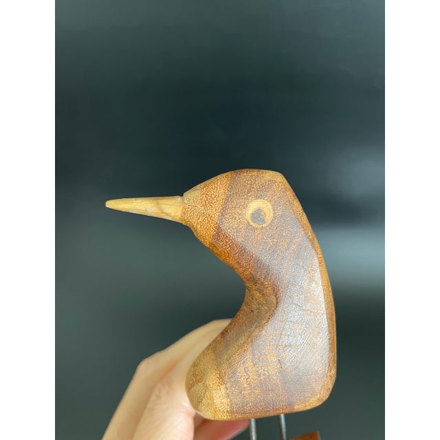 Mid Century Modern Teak Wood Bird For Sale - Image 9 of 12