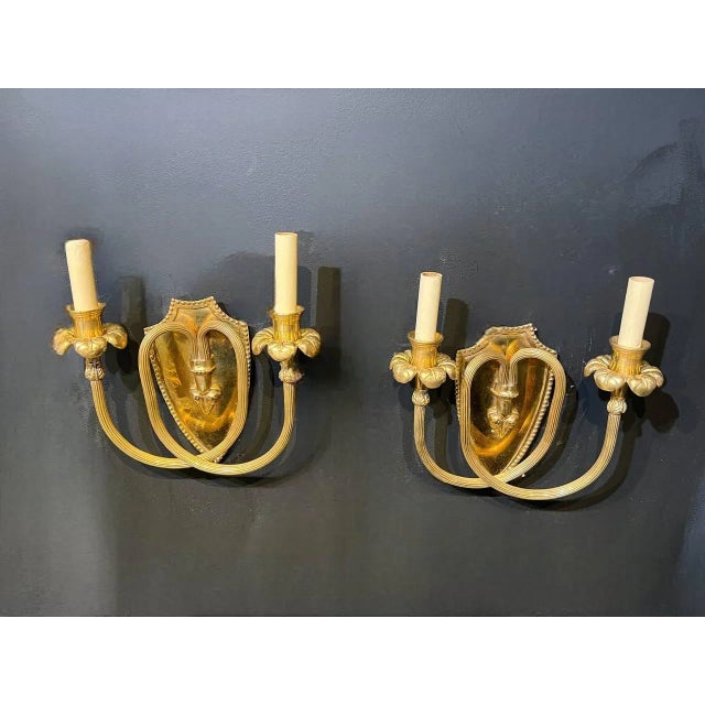 Edward F. Caldwell & Co. 1920’s Caldwell Bronze Sconces - a Pair For Sale - Image 4 of 7