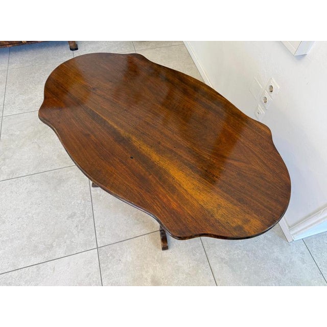 Late Biedermeier Coffee or Side Table in Walnut For Sale - Image 15 of 16