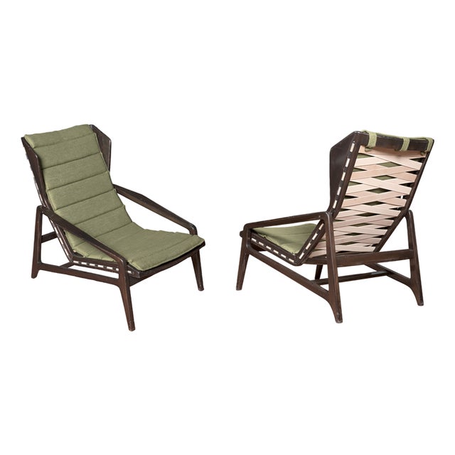 811 Armchairs by Gio Ponti for Cassina, 1950s, Set of 2 For Sale