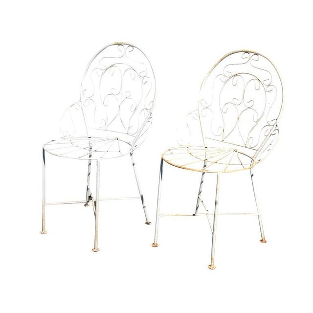 Mid 20th Century Mid 20th Century Victorian Style Outdoor Arm Chairs - a Pair For Sale - Image 5 of 10