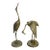 1960s-70s Brass Heron Sculptures Pair For Sale
