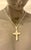 White Diamond Cross Pendant with White Gold Necklace 18 Karat White Gold For Sale - Image 11 of 18