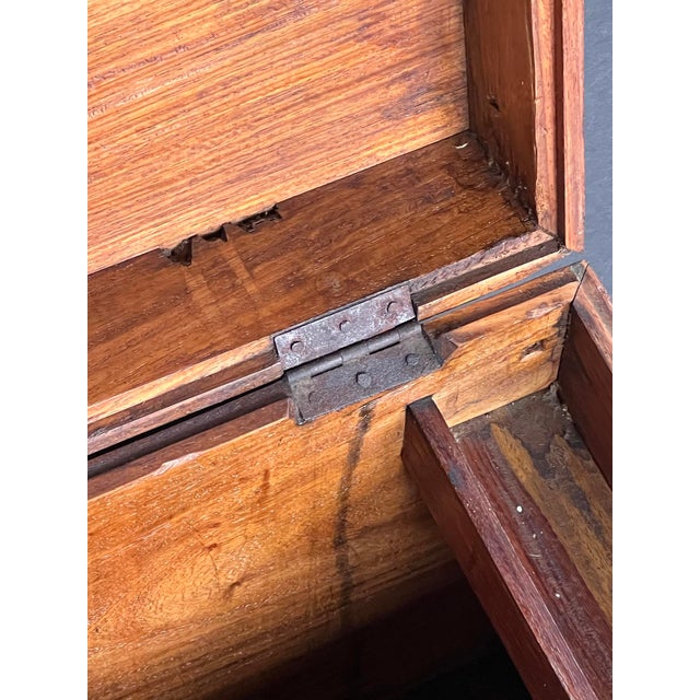 Dutch Colonial Inlaid Camphorwood Trunk/Chest on Stand For Sale - Image 13 of 13