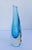 Vintage C.1970's Italian Hand-Blown Sinuous Murano by Alessandro Mandruzzato - Cerulean Blue & Clear Undulating Vase For Sale In West Palm - Image 6 of 11