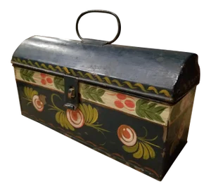 Antique American Painted Tole Box
