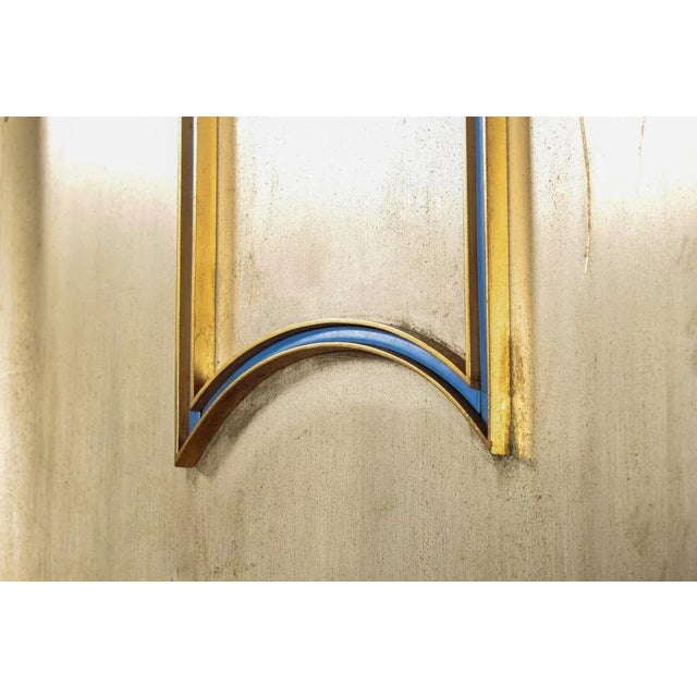 A shop product shelf, probably by WMF, manufactured in Germany in the 1930s. Brass with nickel silver plating on a wooden...