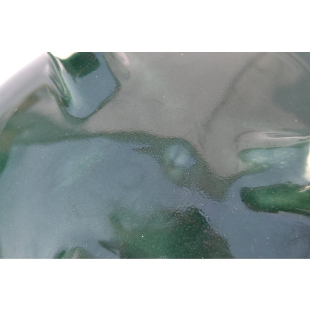 1950s 1950s Mid Century Modern Green Ceramic Ikebana Planter For Sale - Image 5 of 11