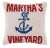 Traditional Anchored at Martha's Vineyard Hook Pillow W/ Navy Velvet Backing (Nwt) For Sale - Image 3 of 4