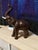 Safari Vintage Leather Elephant For Sale - Image 3 of 4