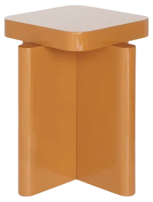 Caramel Spina Lacquered Side Table by Caradavide for Portego