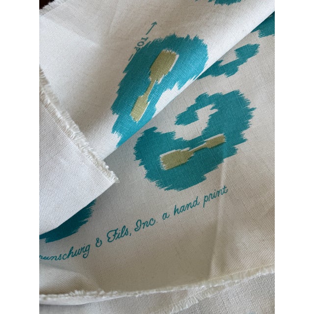 Persian Brunschwig & Fils ‘Samarkand’ Fabric-Custom Color 2 Yds- Ikat Fabric For Sale - Image 3 of 8