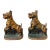 Vintage Cast Iron Copper Scottie Dog Bookends a Pair For Sale
