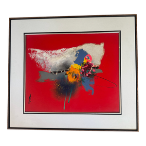 1990s Yugo Mabe Danga Das Flores II - Painting