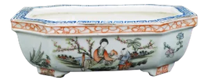 Antique Chinese Polychrome Jiaqing Reign Bulb Pot