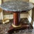 Antique Early 19c French Empire Mahogany & Marble Gueridon Round Table.
