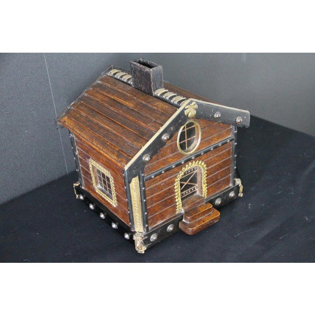 Wooden Cigar Humidor with Chalet Mechanism For Sale - Image 11 of 18