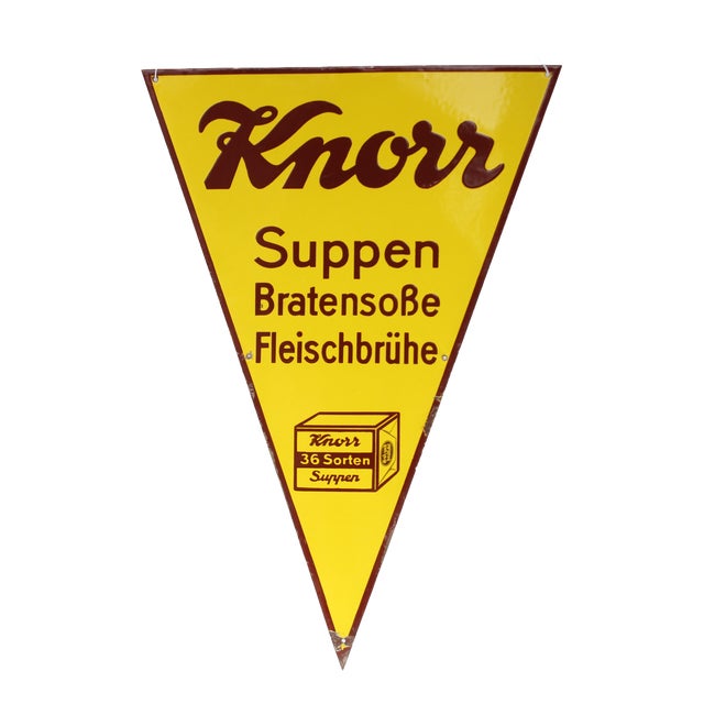 Enamel Sign from Knorr, 1925 For Sale