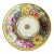 Antique Hand-Painted Gold Gilt Rim Fine Porcelain Saucer For Sale