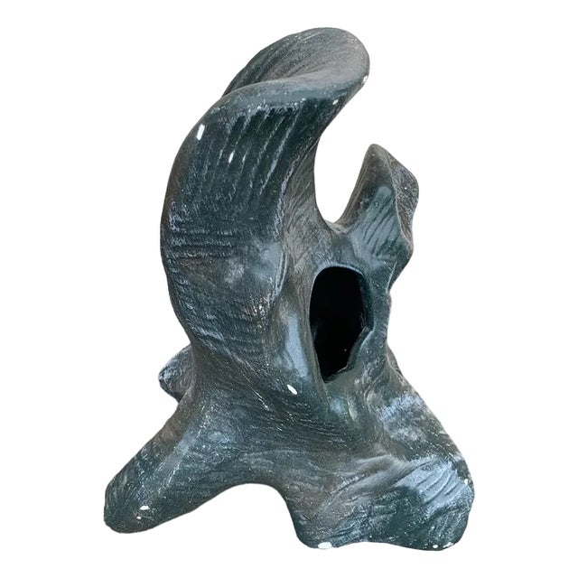 Brutalist Hungarian Vase Ceramic, 1960s For Sale