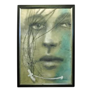 Andre Desjardins "Au Gre Du Vent"Original Oil on Canvas Custom Frame Hand Signed