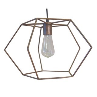 Penta Light Pendant in Rust For Sale