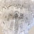 Bespoke Italian Art Deco Design Crystal Murano Glass Nickel Modern Chandelier For Sale - Image 9 of 10