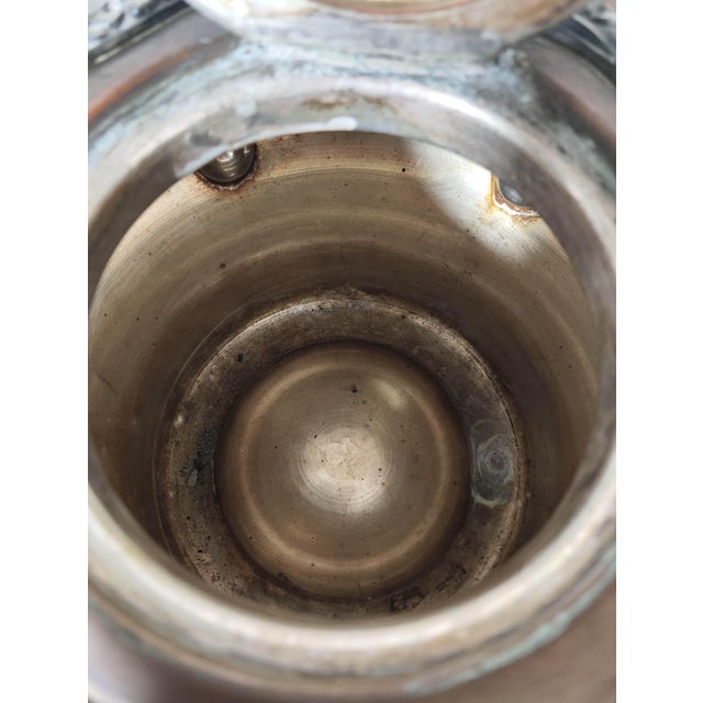 Late 19th Century Rare Gabriel Desbrueres French Silver Plate Spirit Kettle Authentic Patina For Sale - Image 6 of 10