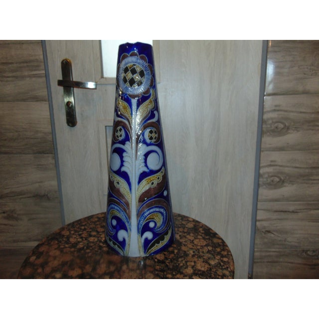 Blue Vintage Jug, 1970s For Sale - Image 8 of 8