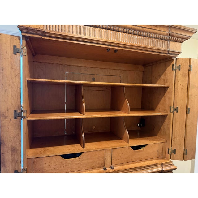 Brown Drexel Heritage Armoire For Sale - Image 8 of 11