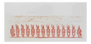 Max Ernst, Les Petits Soldats, Lithograph, 1972