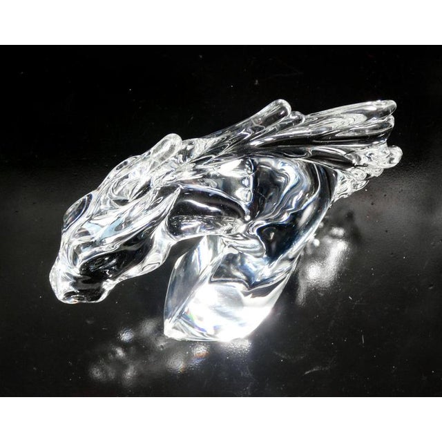 Sculpture Horse Head from Daum, France For Sale - Image 4 of 9