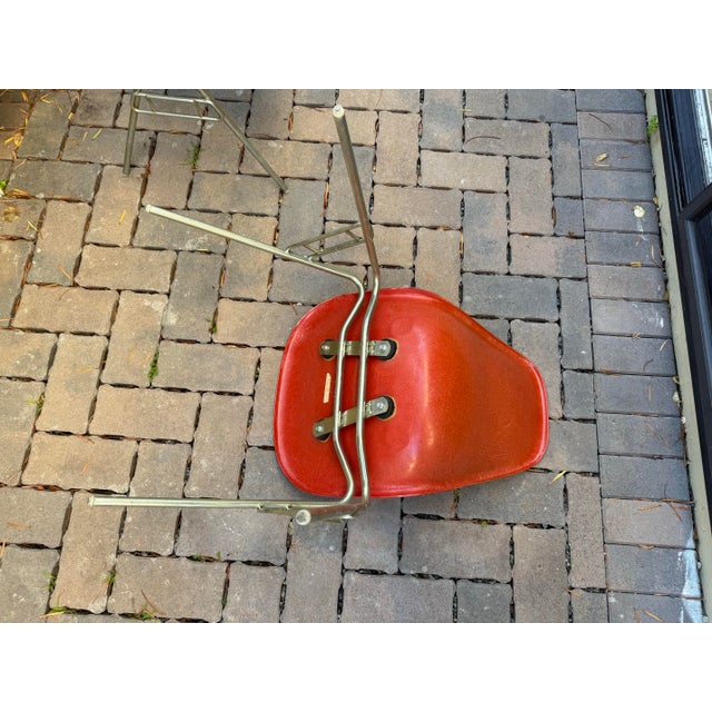 Eames 1970s Herman Miller Eames Fiberglass Side Chairs For Sale - Image 4 of 5