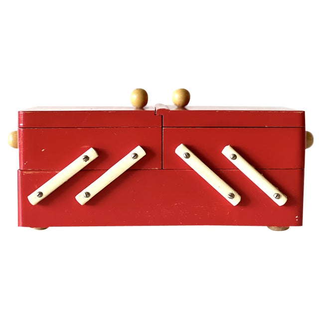 Vintage Sewing Box, 1960 For Sale
