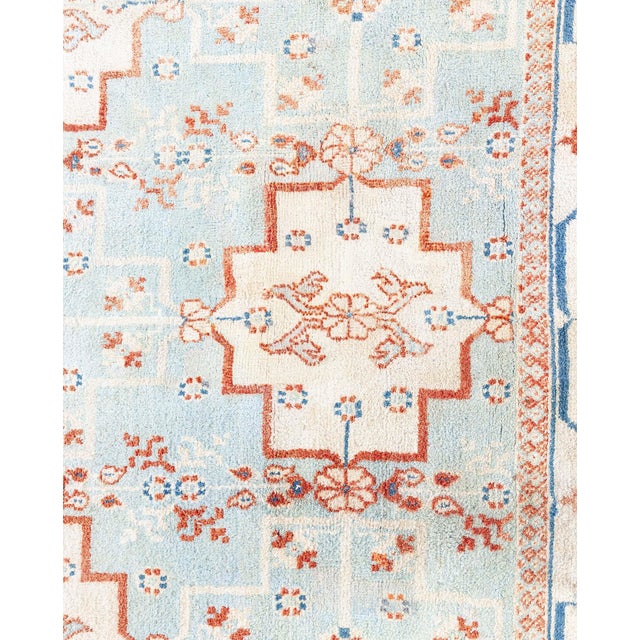 Indian Cotton Agra Rug For Sale - Image 3 of 11