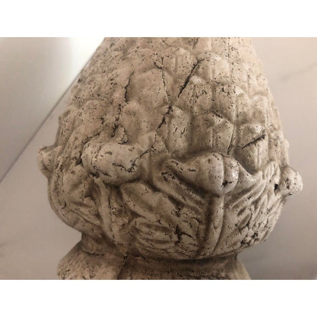 Mid 20th Century Vintage Concrete Acorn Garden Ornament For Sale - Image 5 of 10