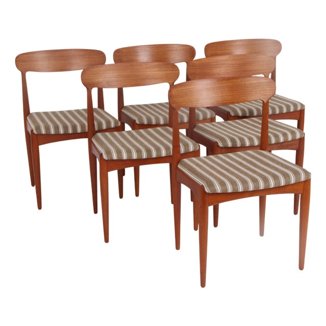 Danish Teak Dining Chairs by Johannes Andersen, 1960s, Set of 6 For Sale