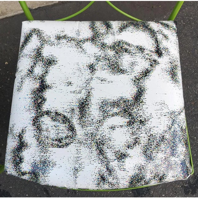 Green Painted Upcycled Chairs - a Pair For Sale In New York - Image 6 of 6