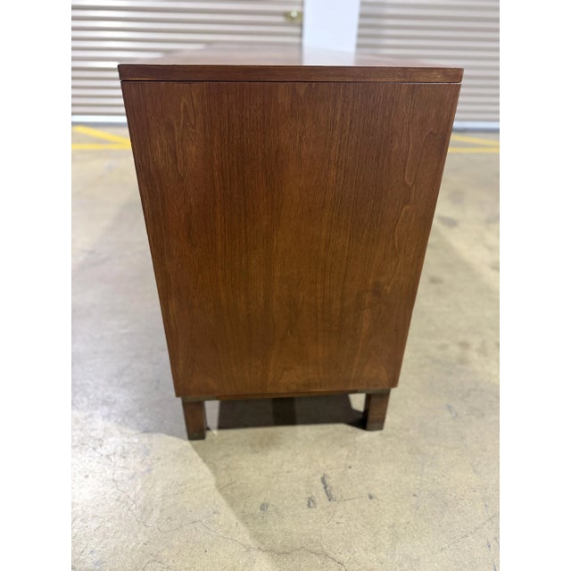 1960s 1960s Baker Banded Walnut Credenza Server For Sale - Image 5 of 16