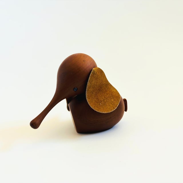 Mid-Century Modern MCM Senshukai Wood Royal Pet - Elephant For Sale - Image 3 of 11