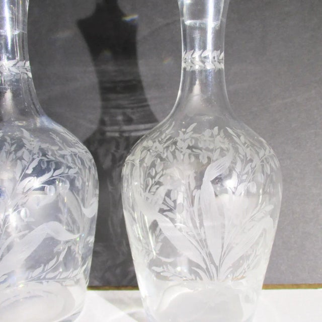 Antique Cut Glass Liqueur Decanters - Set of 3 For Sale In New York - Image 6 of 8